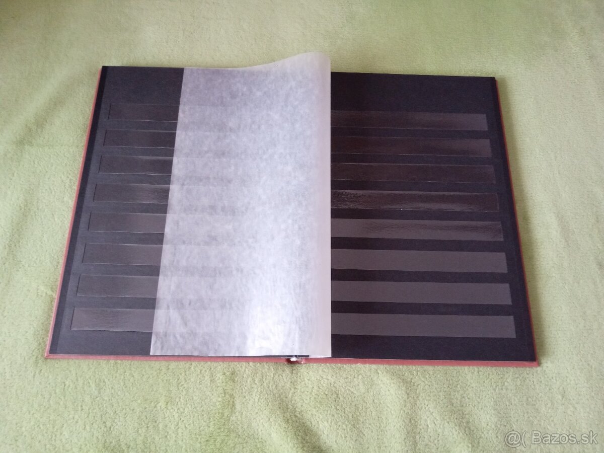 Album na poštové známky A4 - 16 stranový, čierny - 5