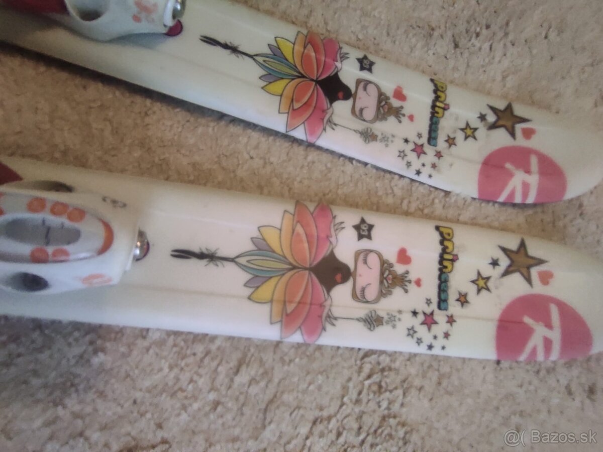 Detské dievčenské lyže 93cm - 5