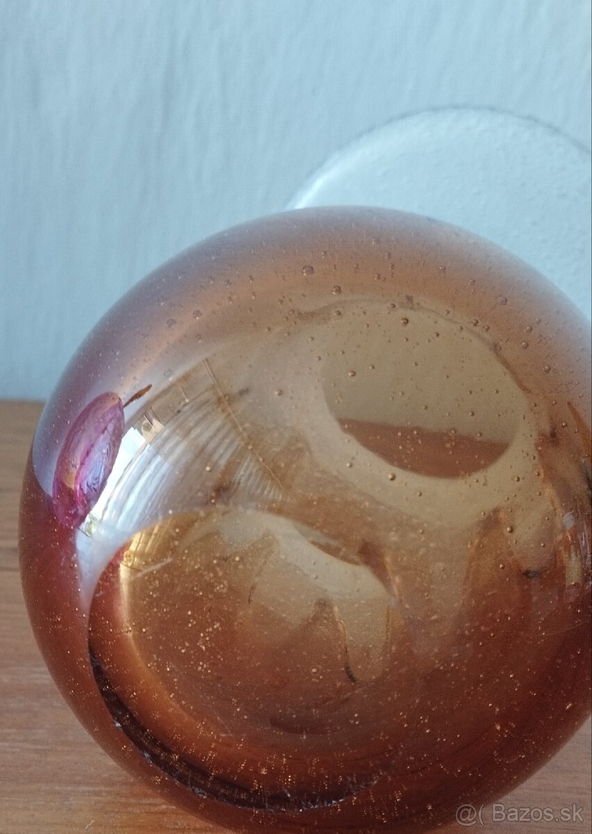 Sklenená váza - Pavel Ježek 1976-Škrdlovice - 5