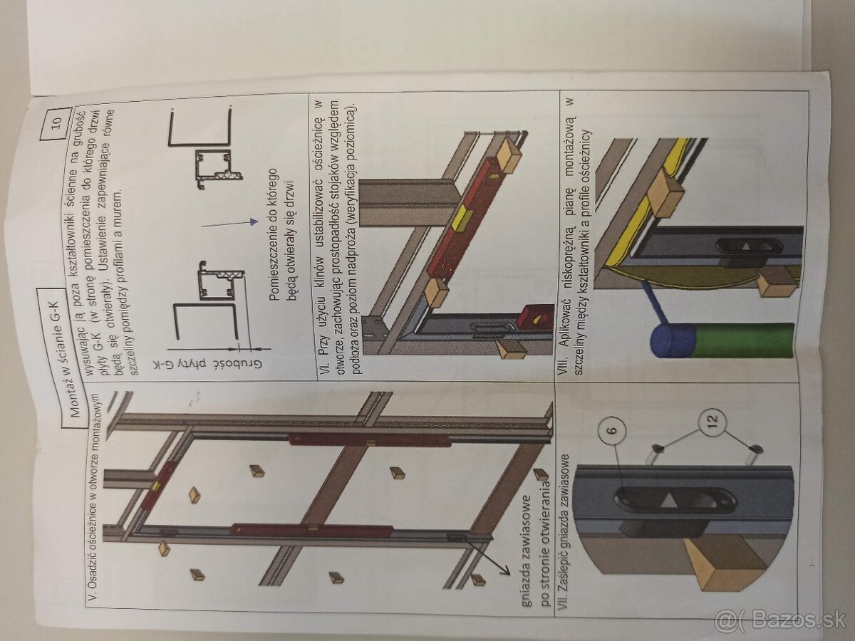 Skrytá zárubňa 60 ľavá hliníková - 5