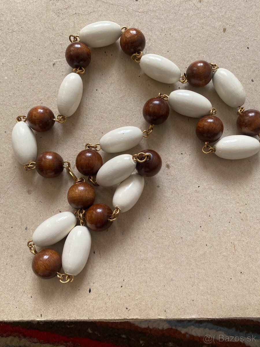 Retro náhrdelník / gorálky / náušnice - 5