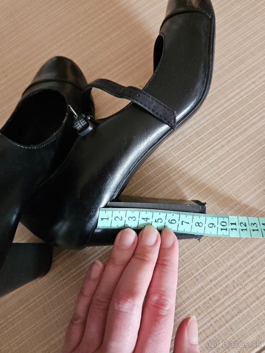 Kožené lodičky, 24 cm, veľ. 37 - 5