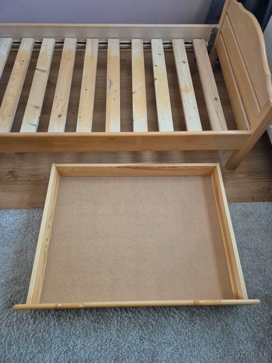 Posteľ buk masív a matrac - 5