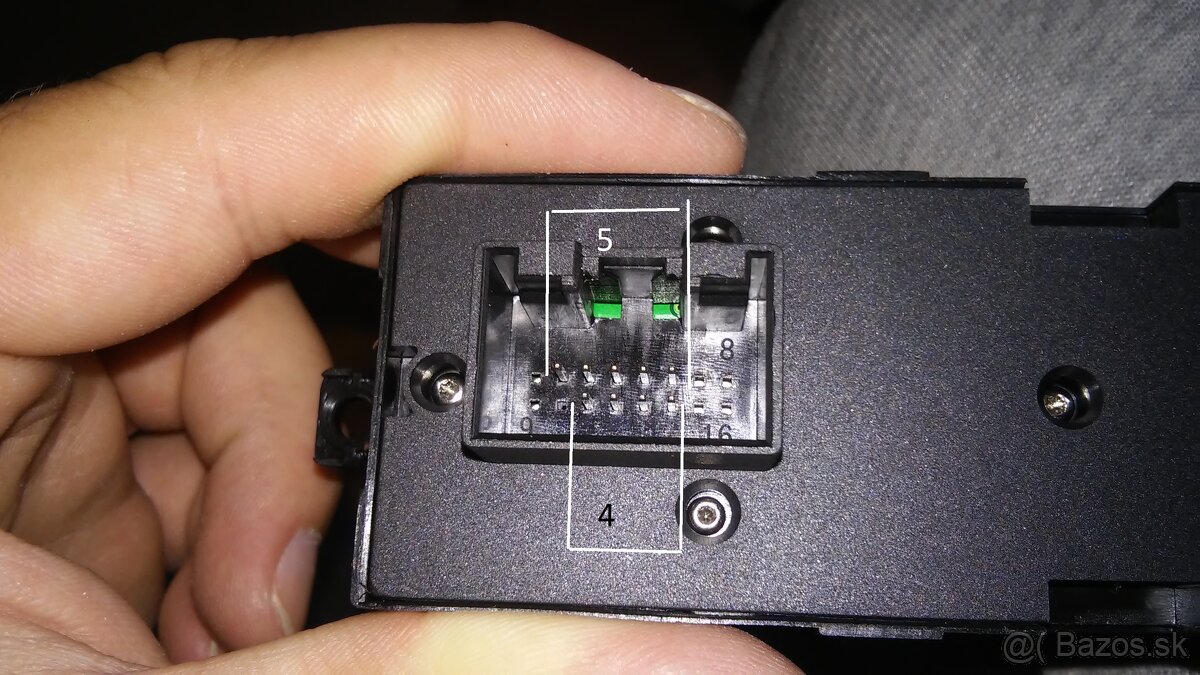 Vypínač sťahovanie okien Passat B5 golf Jetta Bora Oct - 5