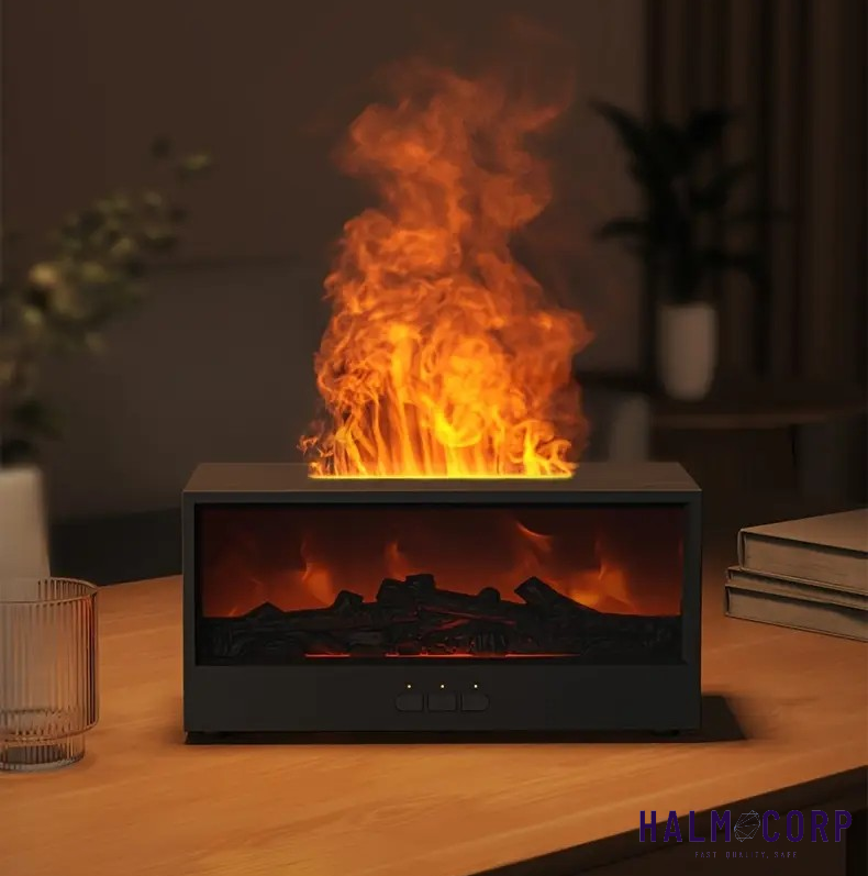 Zvlhčovač vzduchu v tvare krbu - 5