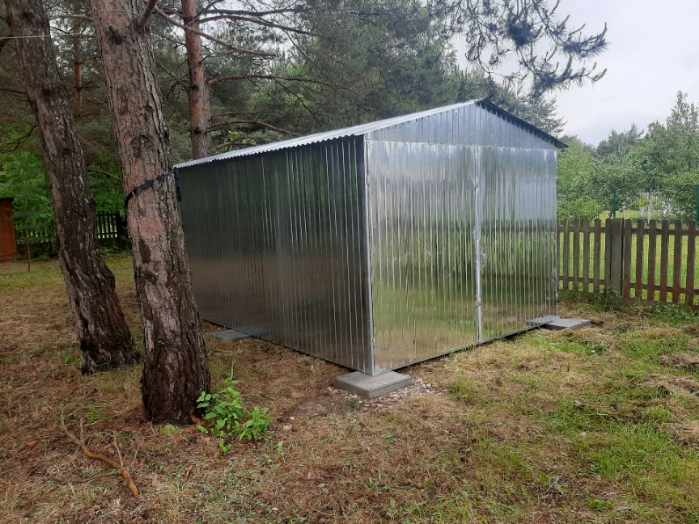 Plechová garáž 3x5m, sklad - 5