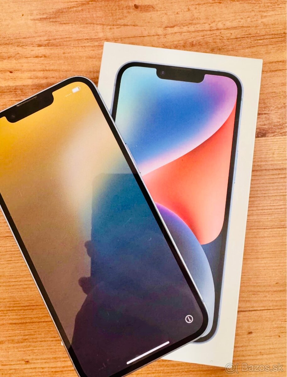 iPhone 14 Blue BATERIE 100% TOP - 5