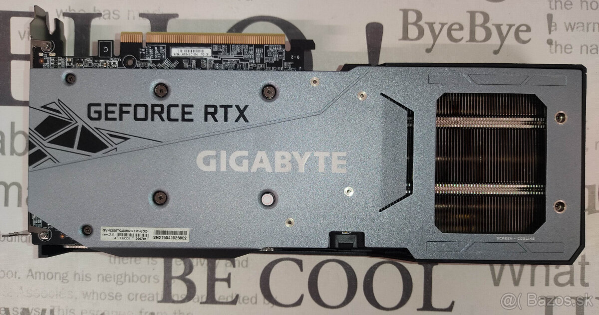 MODDED - Gigabyte Gaming OC NVidia RTX 3060 Ti 8GB GDDR6 - 5