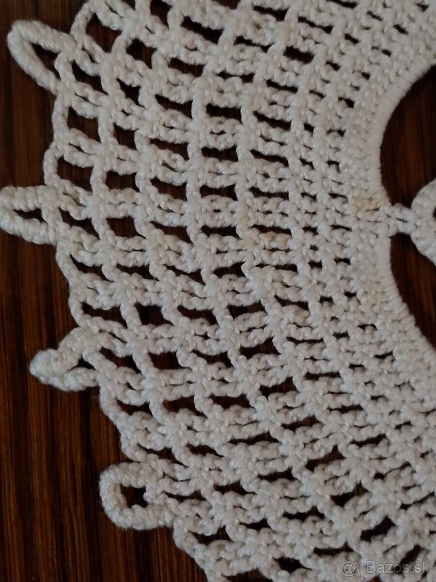 Ručne hačkovaný obrus na stôl, veľký. - 5