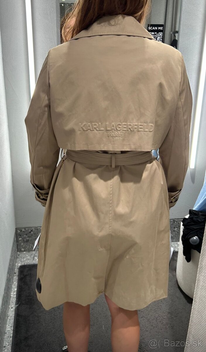 Karl Lagerfeld kabát L krémový - 5