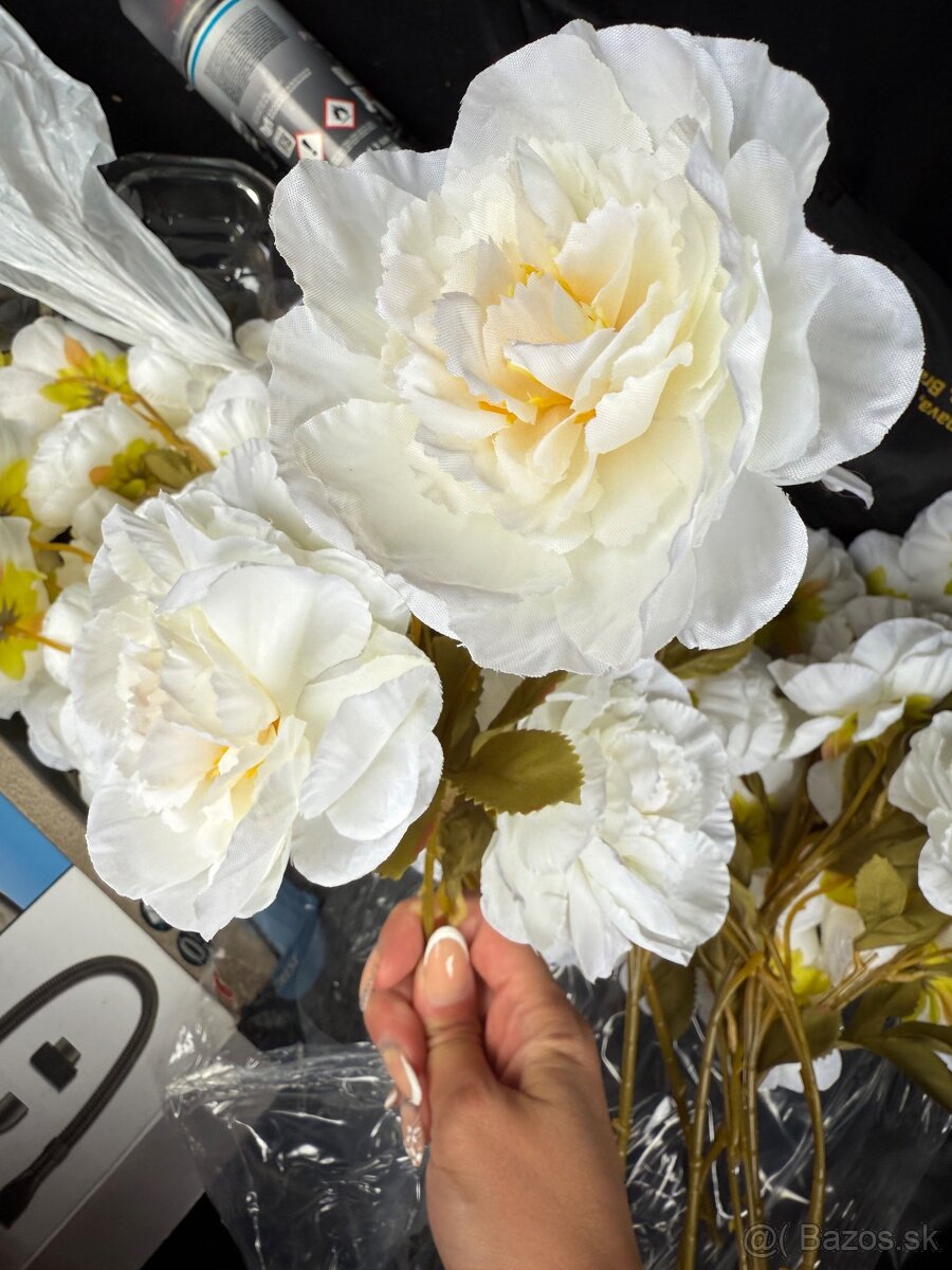 Umele pivonie 11ks Nove - 5