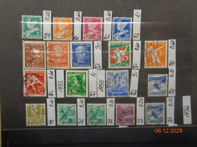 POŠTOVÉ ZNÁMKY - ŠVAJČIARSKO - 15 FOTO - 5