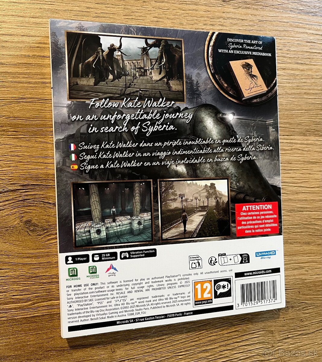 SYBERIA remastered PS5 Limited - 5