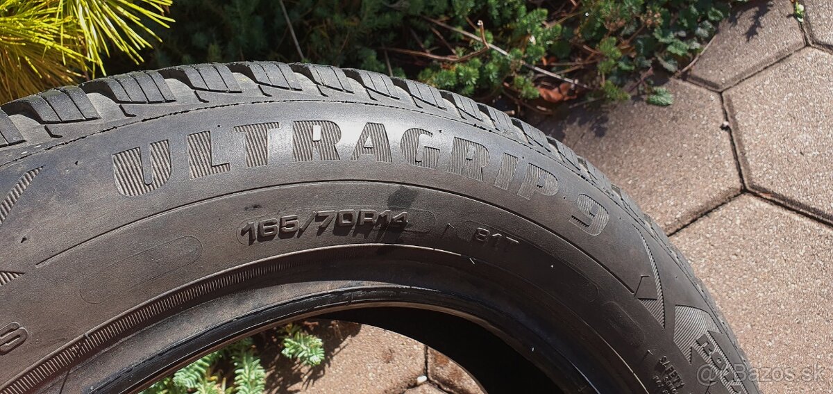 GOODYEAR ULTRAGRIP 9, ZIMNA, 165/70 R14 81T, M+S - 5