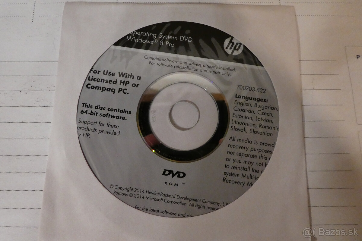 recovery disky NTB HP - 5