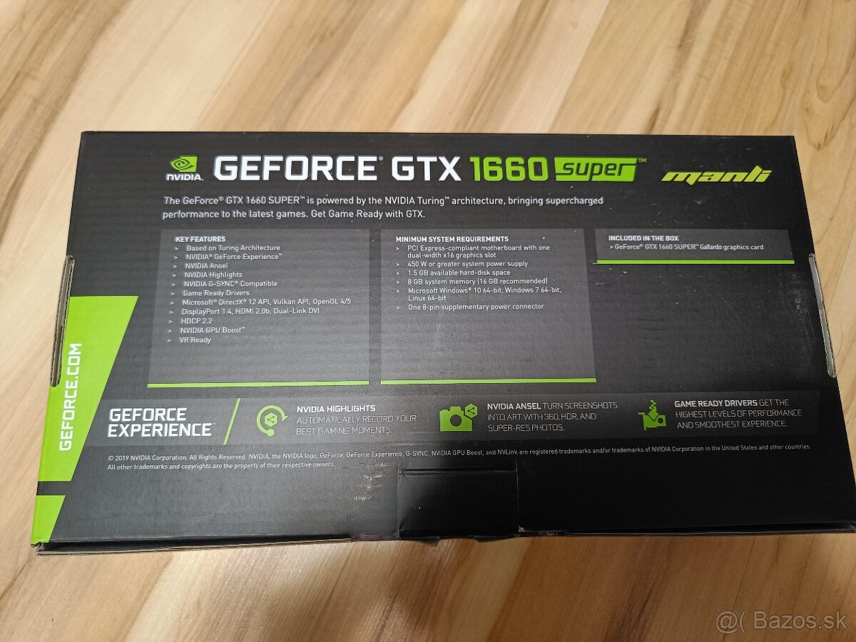 Nvidia GTX 1660 s, super 6GB - 5