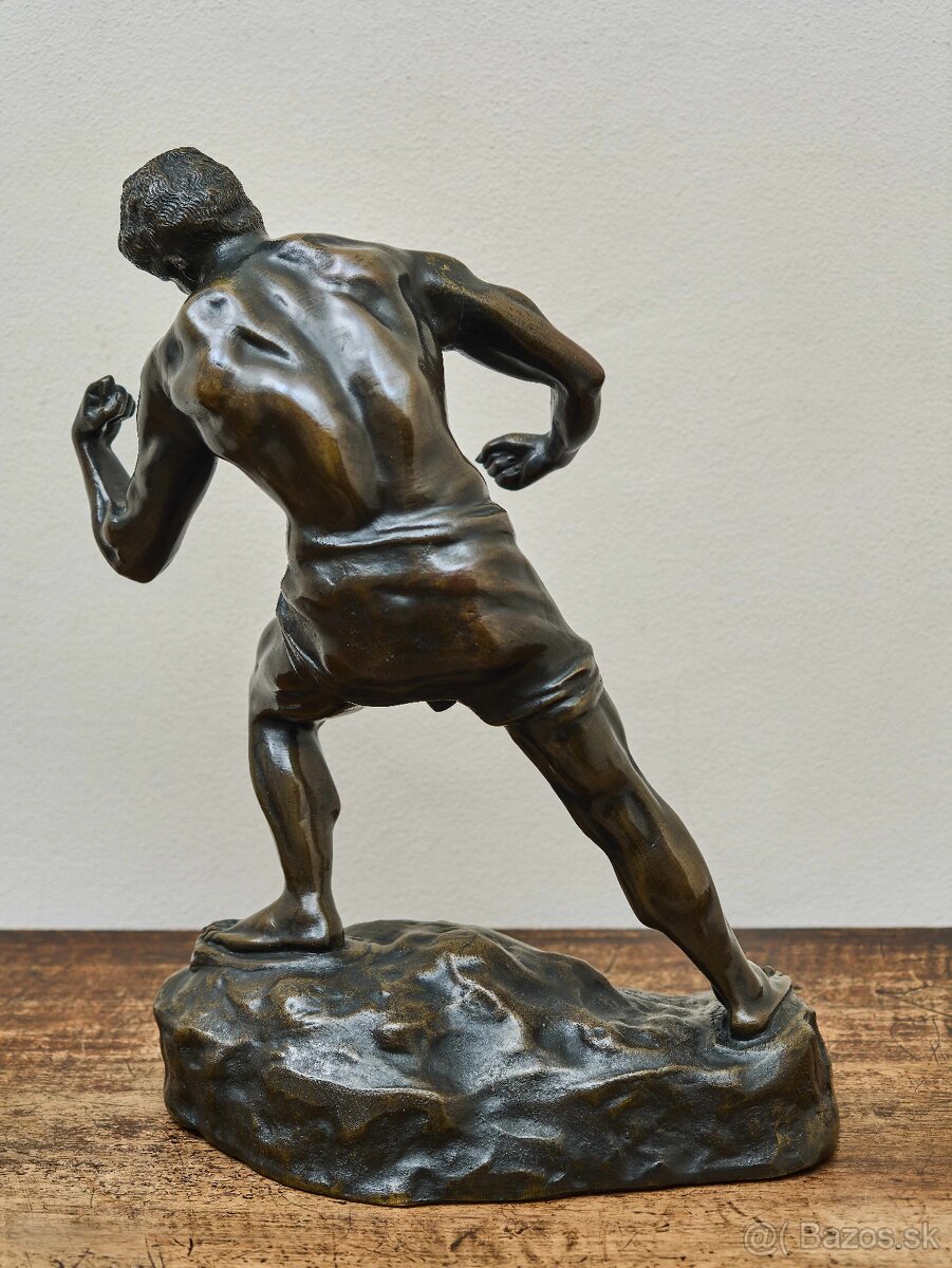 Jef Lambeaux - bronzová socha atléta - 5