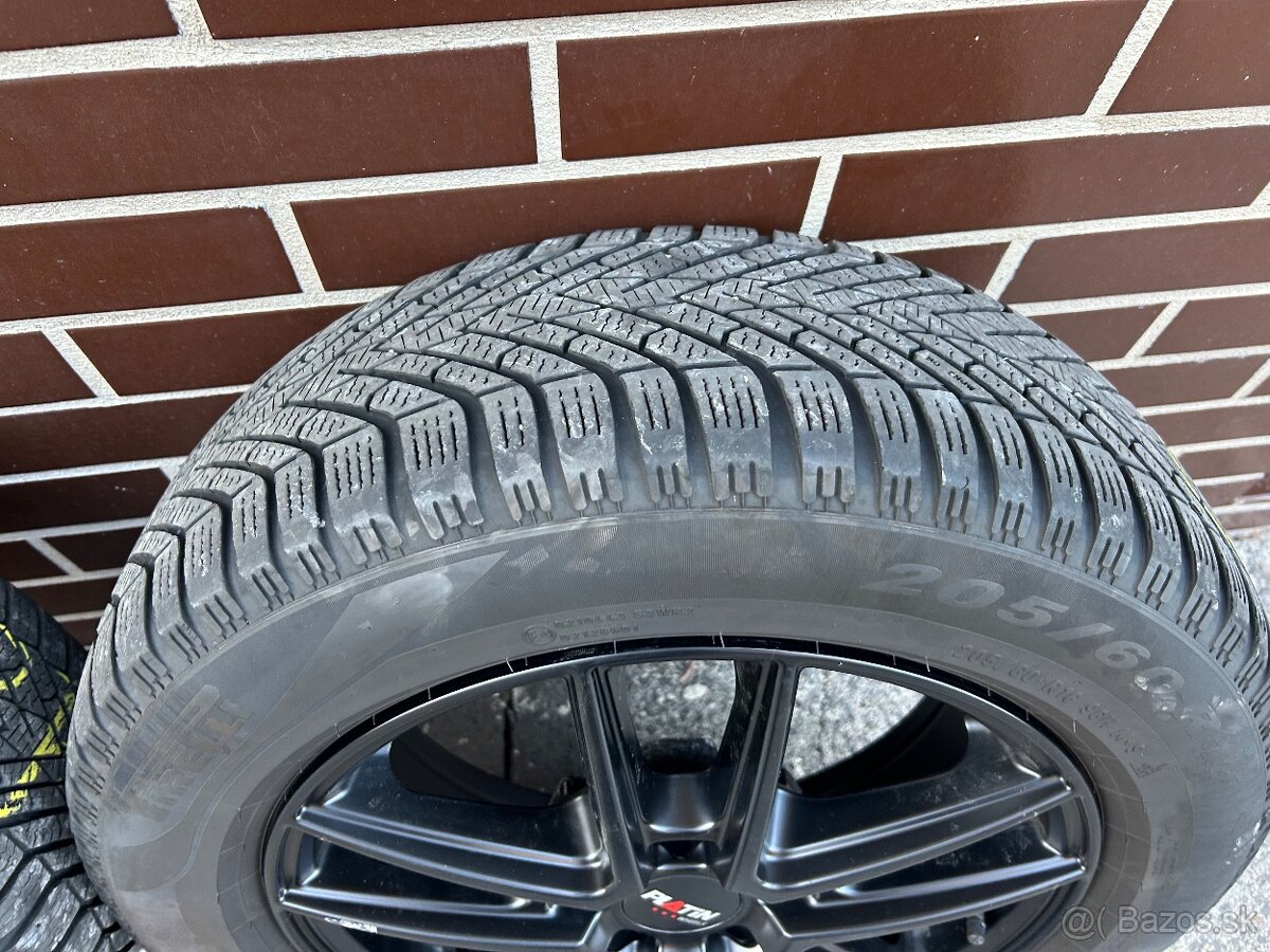 Sada ciernych Aludiskov 16” a Zimné pneumatiky 205/60 r16 ; - 5