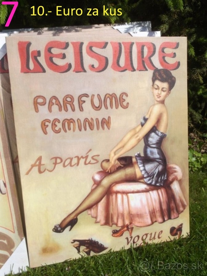 Prútený košík a retro obrazy - 5