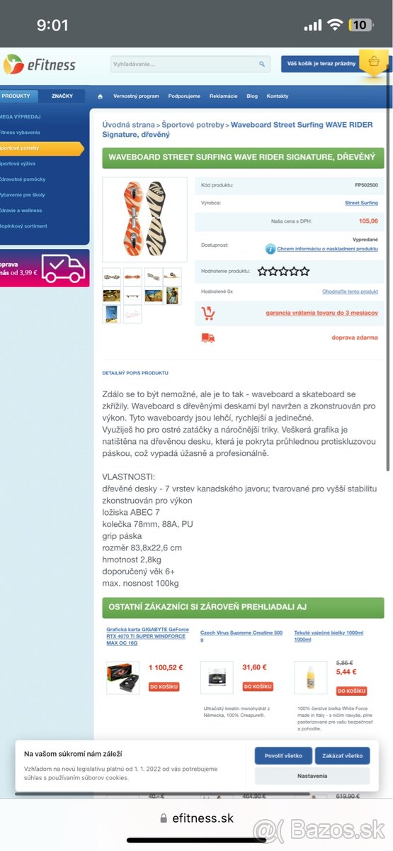 Wawe board, rip stick, skateboard - 5