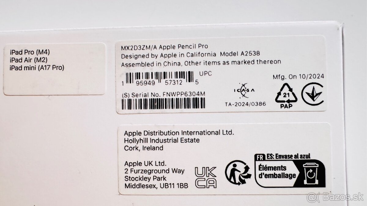 Apple Magic Keyboad pre iPad PRO 11” M4/M5, Apple Pencil Pro - 5