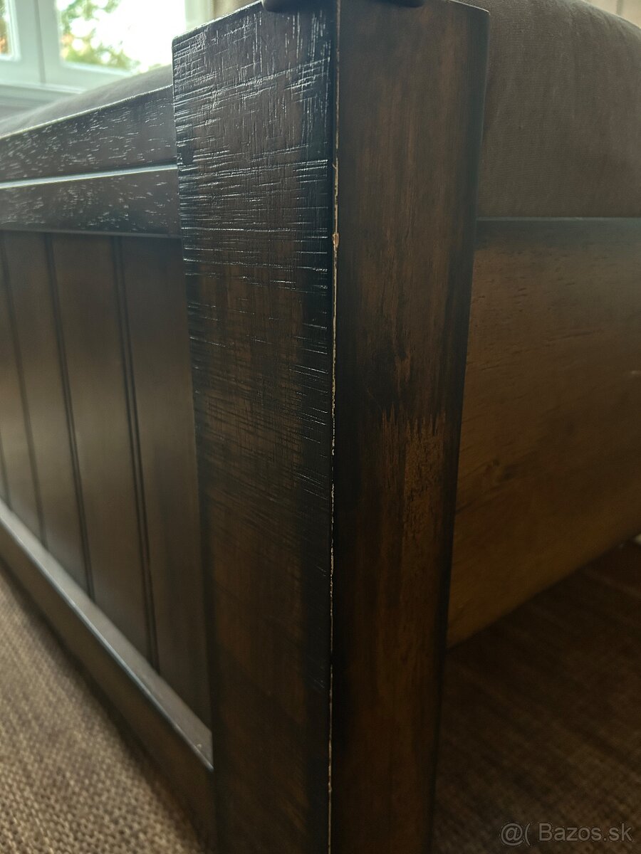 Rustikálna manželská posteľ 180x200 - 5