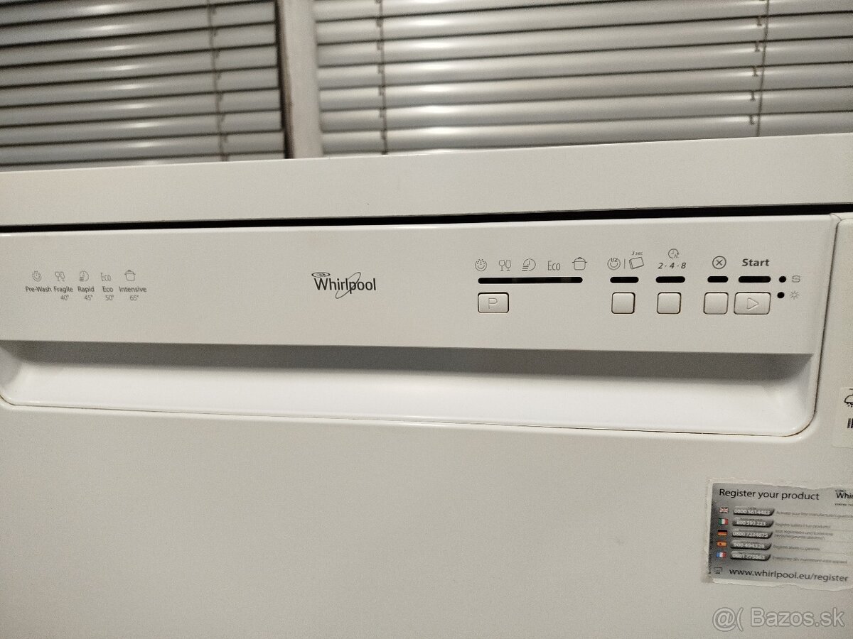 Voľne stojaca umývačka riadu Whirpool na predaj - 5