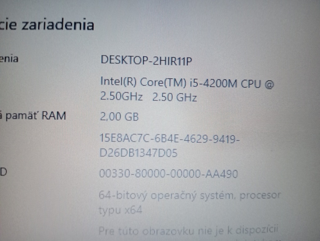 rozpredám funkčný notebook Hp probook 640 g1 - 5