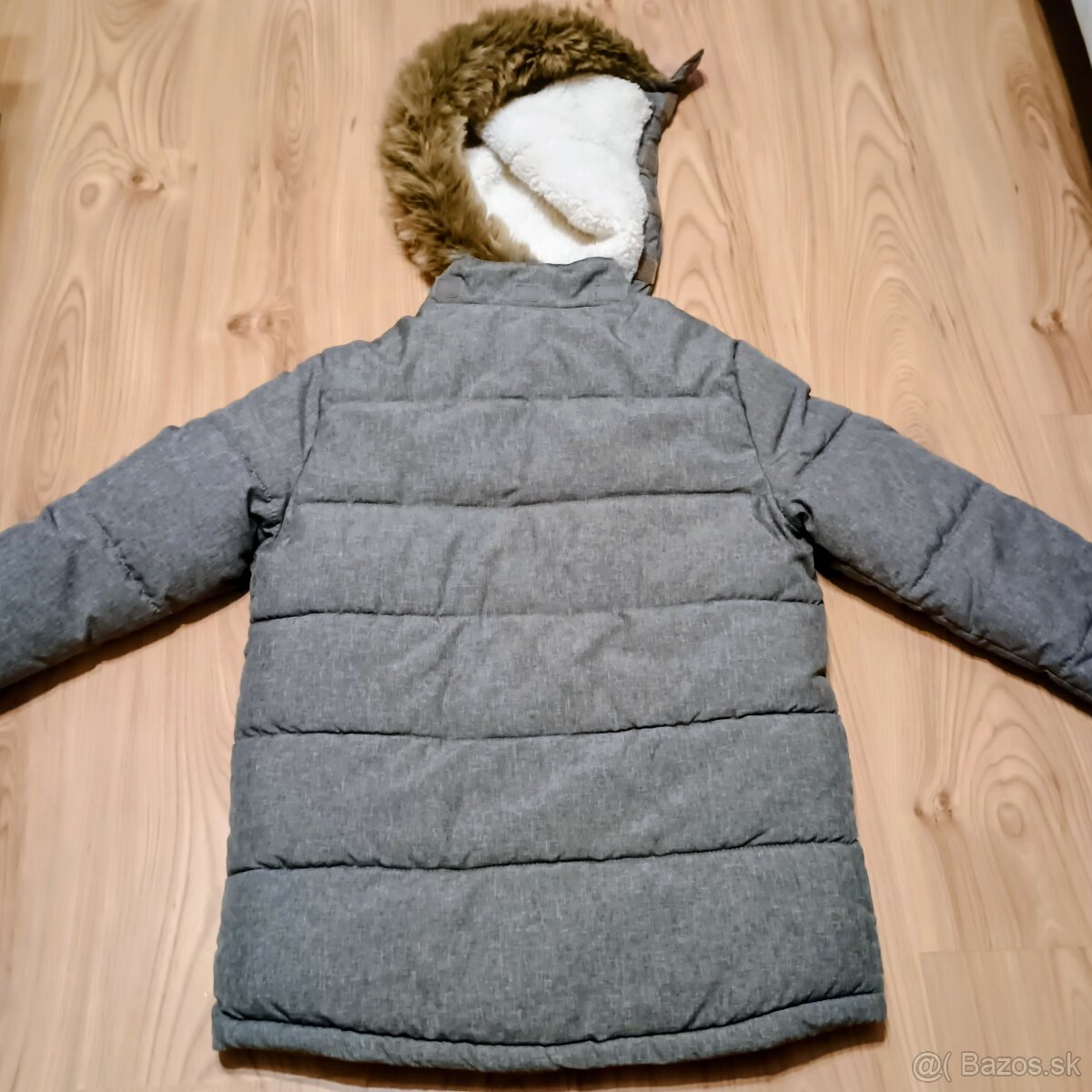 Zimná bunda s kapucňou veľ. 140 - 5