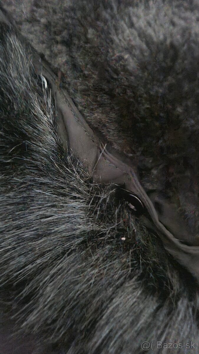 Čierna zimná bunda - 5