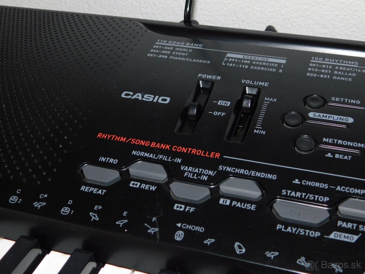Casio CTK-3000 – klávesy so stojanom a adaptérom - 5