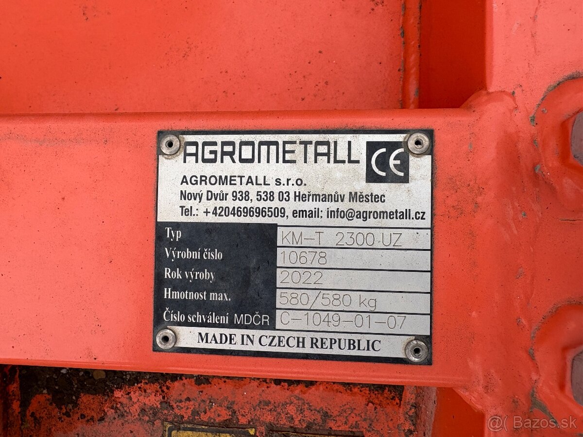Zametač Agrometall KM-T 2300 UZ - 5