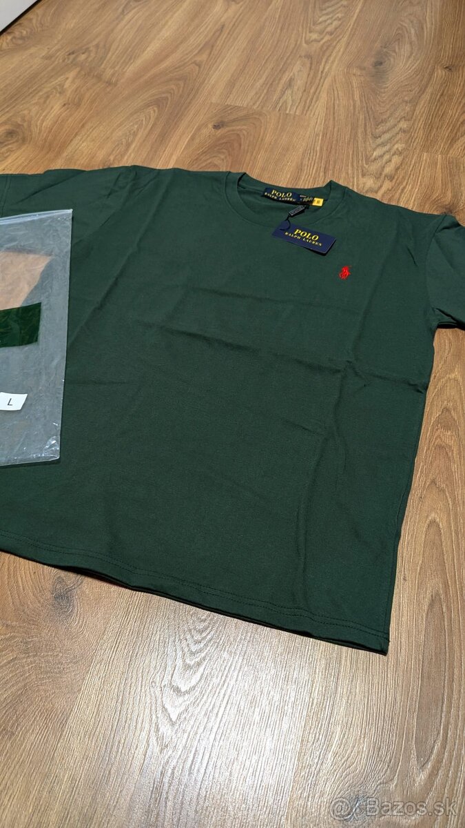 Pollo Ralph Lauren Tmavozelené Tričko - 5