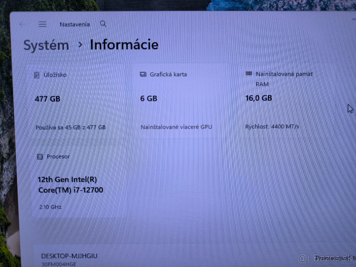 Predam Lenovo ThinkStation P360   i7 12700 - 5