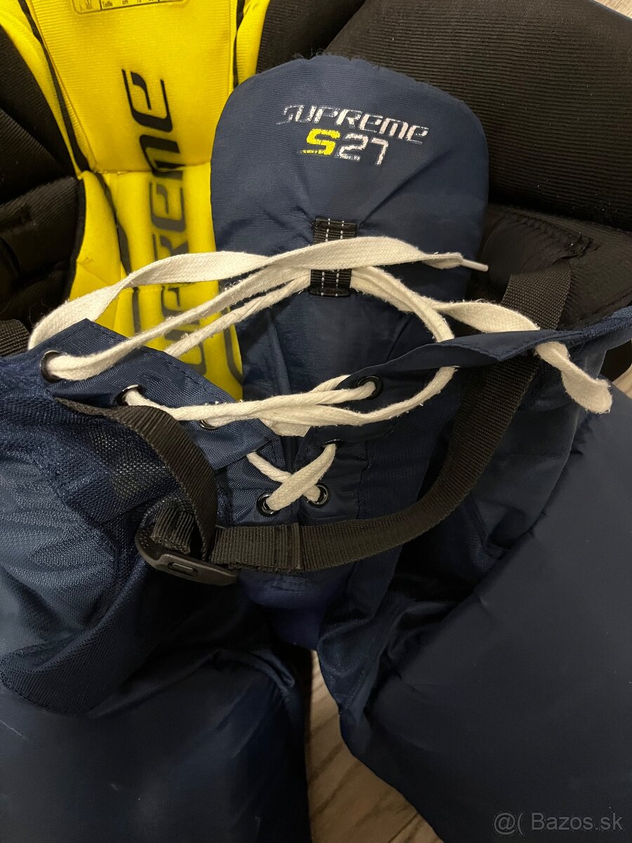 Predám hokejové nohavice zn: BAUER Supreme S27, navy-modrá. - 5