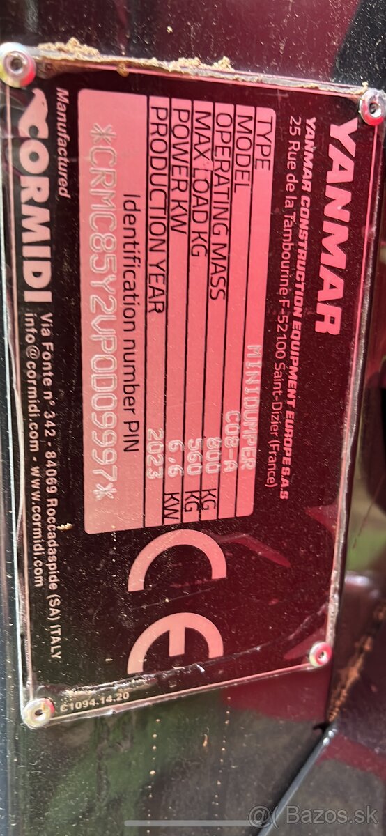 Dumper Yanmar CO8-A , rok 2023 - 5