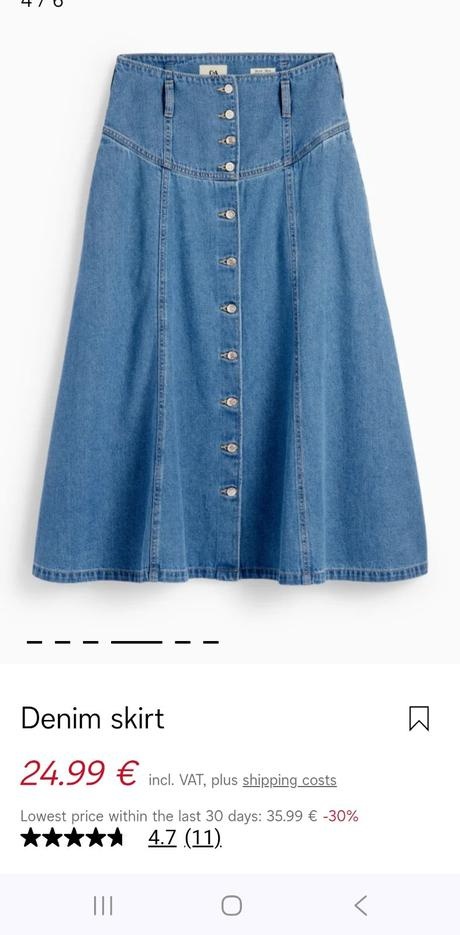 Riflová sukňa veľ.36 - 5