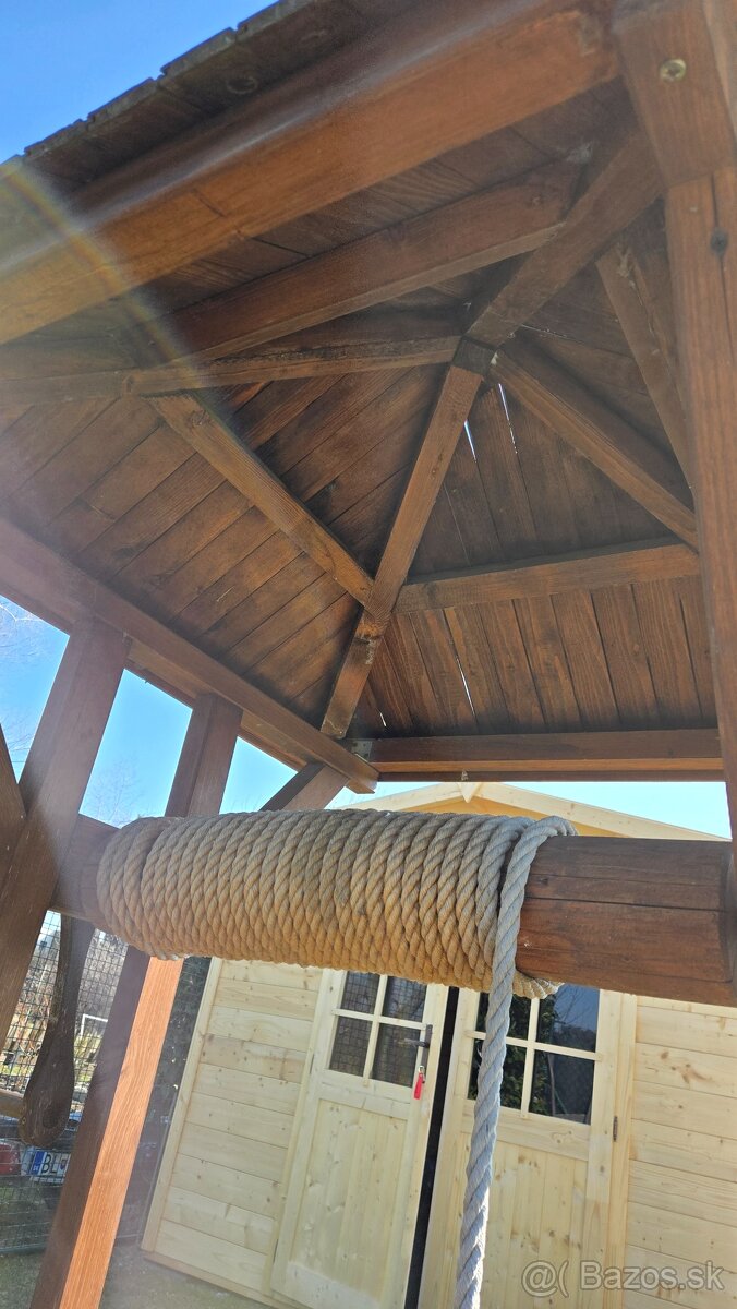 Drevena studna vysoka 190cm - 5