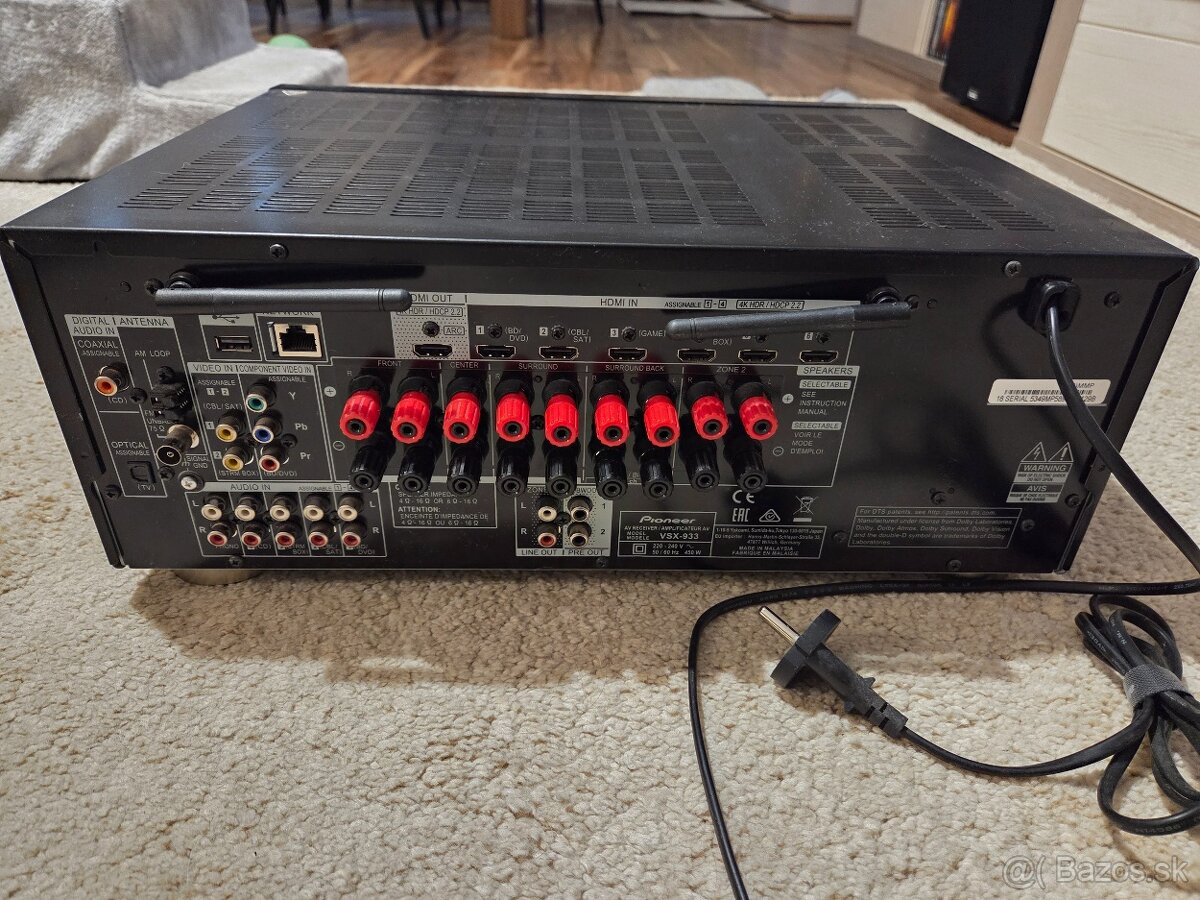AV Receiver Pioneer VSX-933 (7.2ch), Dolby Atmos, DTS:X, 4K - 5