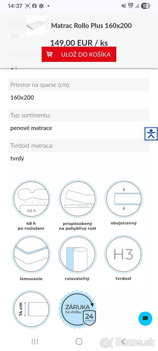 Matrac 160x200x14cm - 5