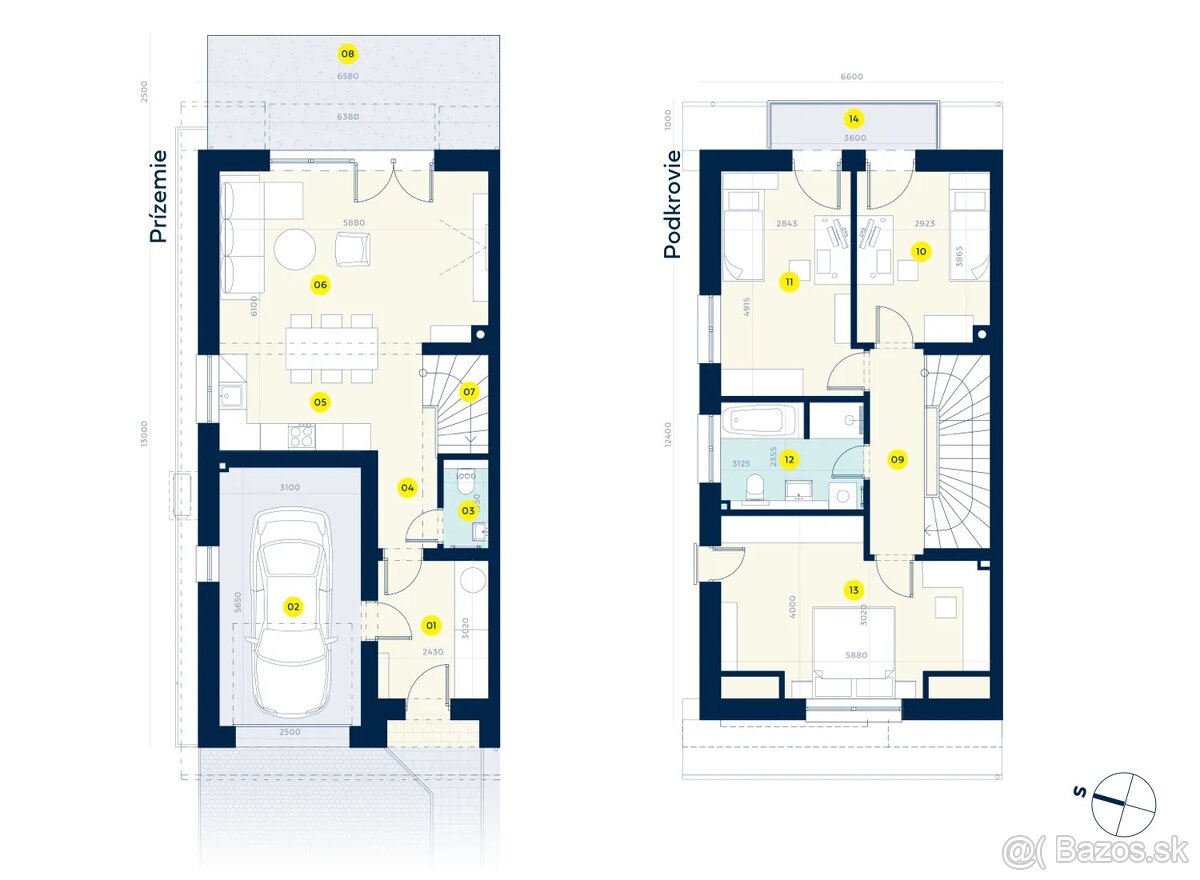 C3.1 - 4-izbový dvojdom s garážou v Slnovrate – priesto - 5