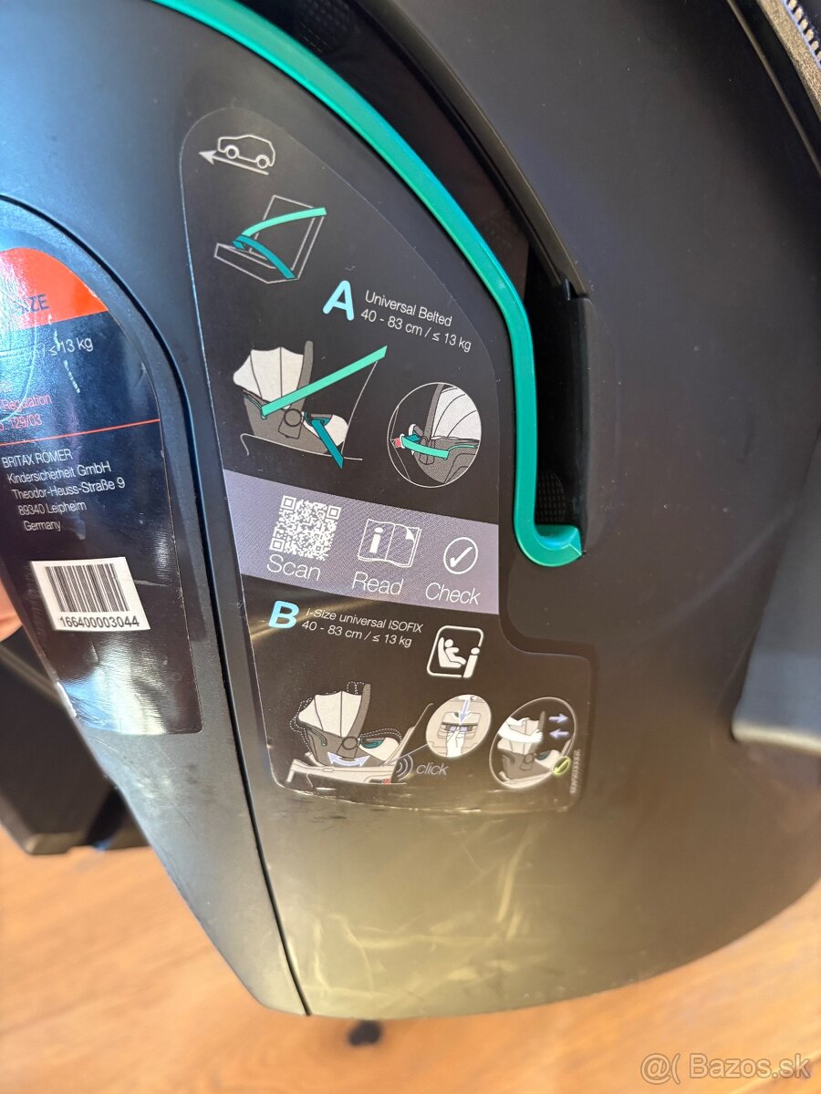 Autosedačka BRITAX RÖMER Baby-Safe 3 i-Size (40–83 cm) - 5