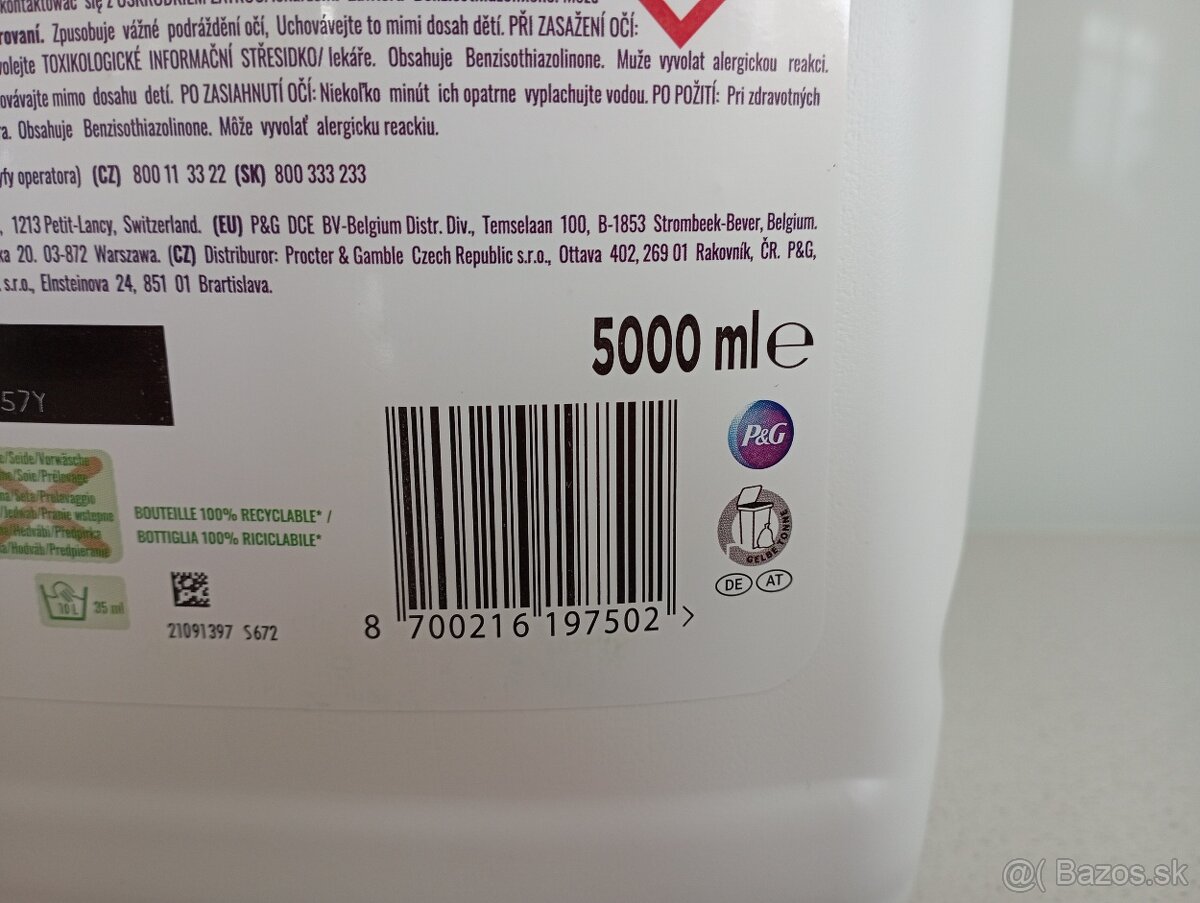 Prací gél Ariel, 5 litrov (NOVÝ) - 5