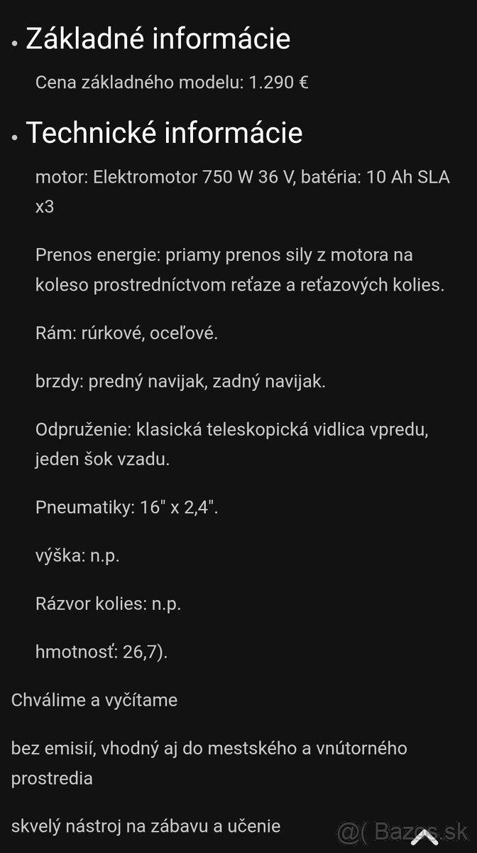 elektrická trial motorka T12 - 5