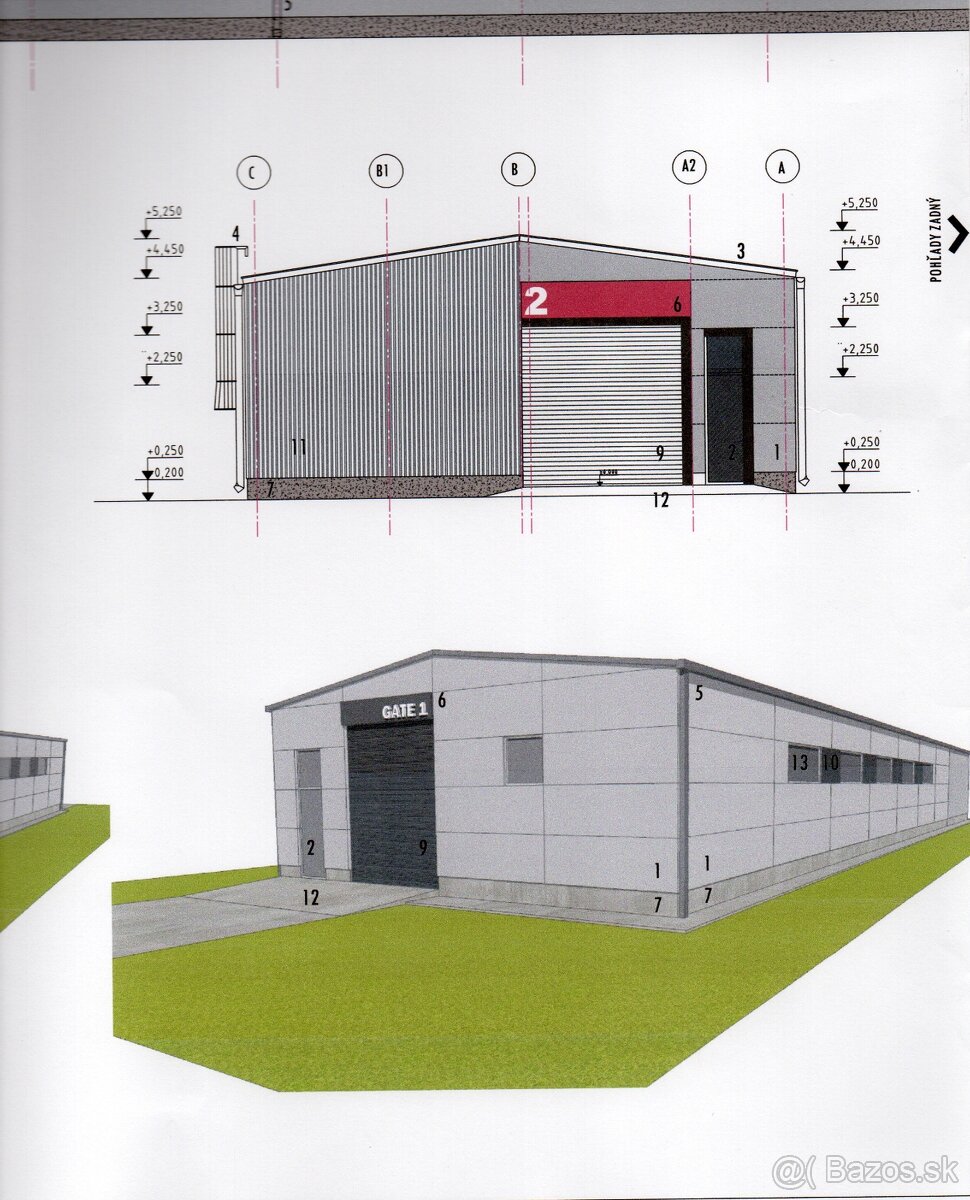 Na predaj stavebný pozemok na výstavbu haly s vydaným SP - 5