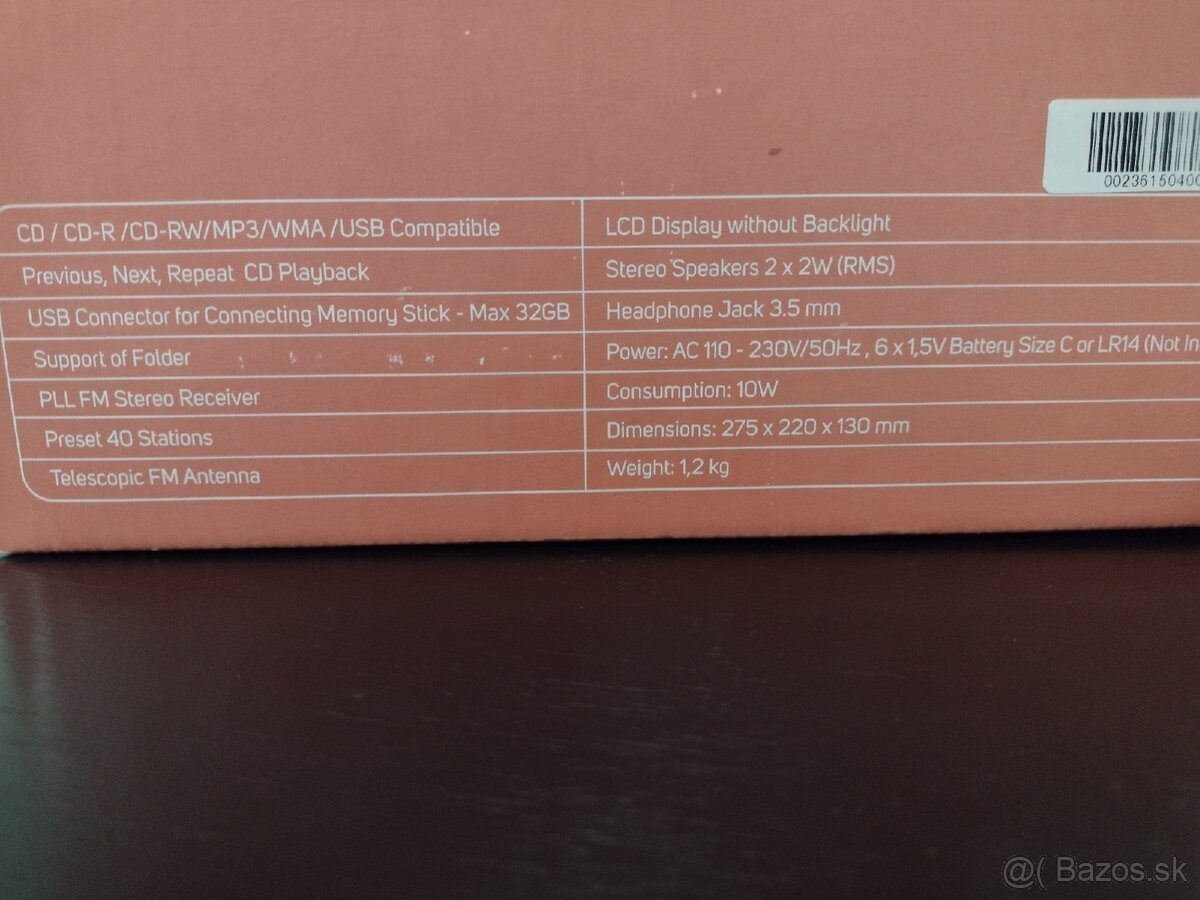 CD/mp3 prehrávač s USB - 5