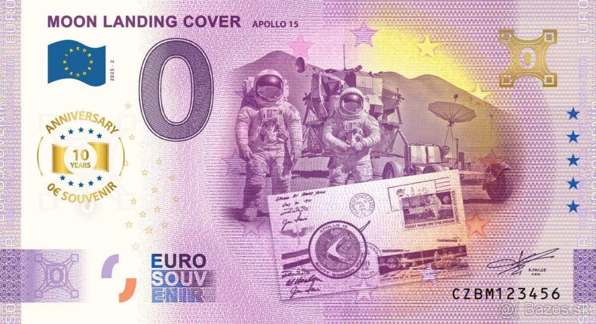 0 € / 0 euro souvenir bankovky - české - 5