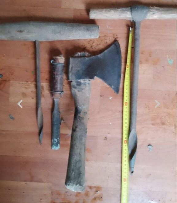 Tesárska sekera-tešlica, sekáč na mäso a ostatné - 5