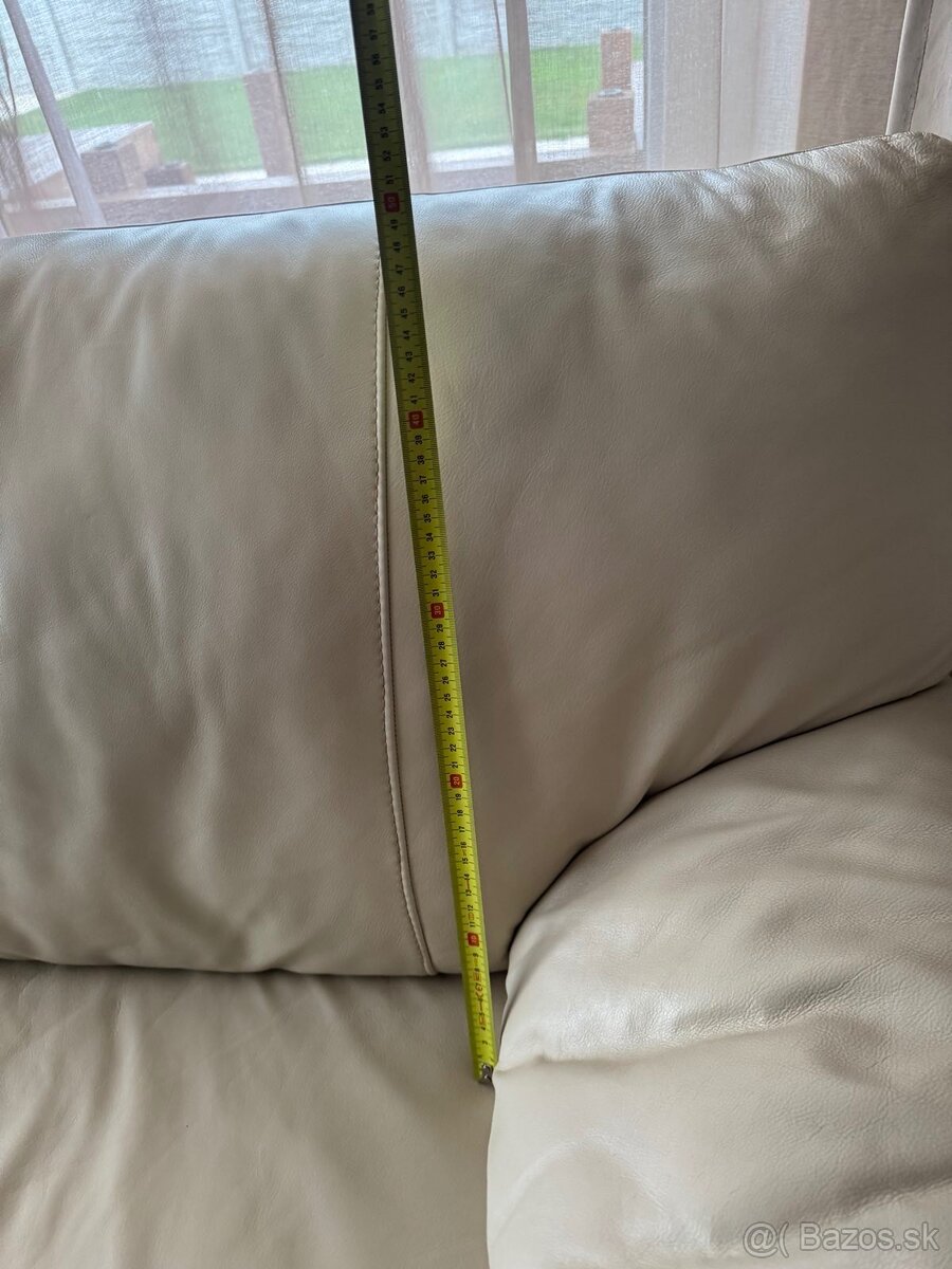 Rohová kožená sedačka - 5