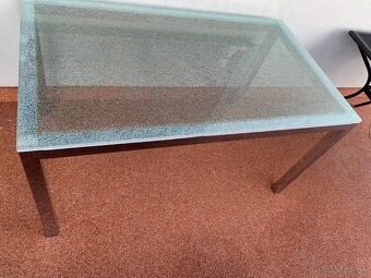 jedálenský sklenený stôl - 5